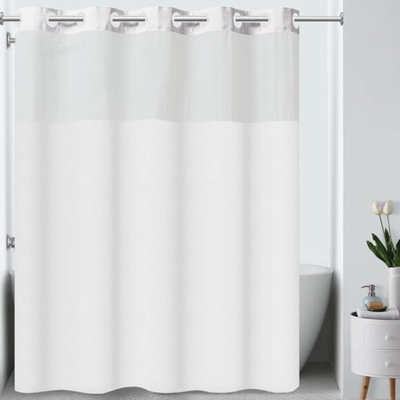 Hookless Other - Hookless Plainweave White Shower Curtain